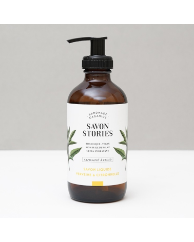 "VERVEINE & CITRONNELLE" savon liquide bio - purifiant, revitalisant et stimulant: Savon Stories