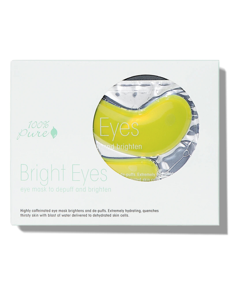"BRIGHT EYE MASK" masque hydratant pour les yeux (paquet de 5): 100% Pure