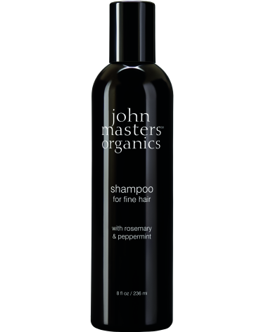 "SHAMPOO FOR FINE HAIR" shampoing pour cheveux fins au romarin et à la menthe poivrée: John Masters Organics