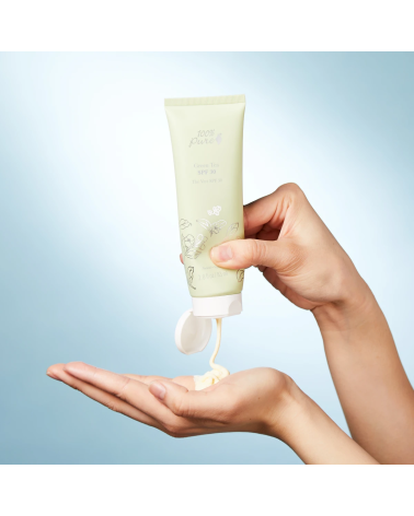 GREEN TEA SPF 30, moisturizing sunscreen lotion: 100% PURE